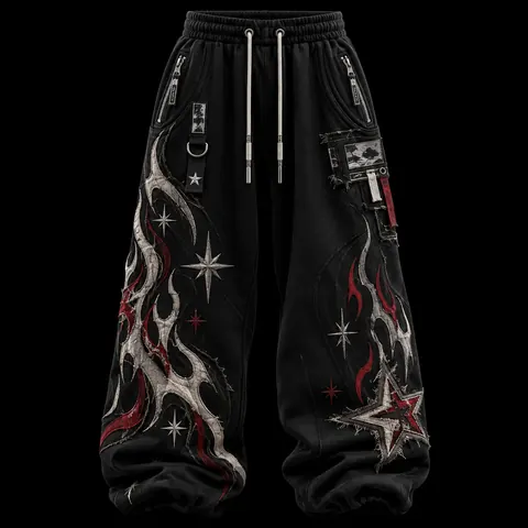 Graphic Baggy Sweatpants — streetwear concept