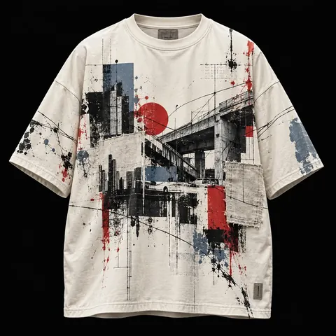Industrial Overpass Collage — streetwear concept