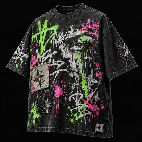 Neon Graffiti Eye — streetwear concept