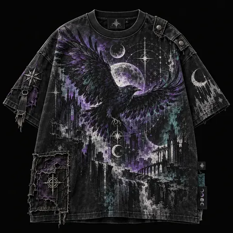 Celestial Raven Gothic — streetwear concept